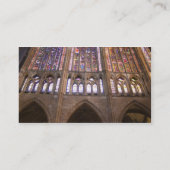 Kathedraal van Leon, interieur glas-in-loodramen Visitekaartje (Achterkant)