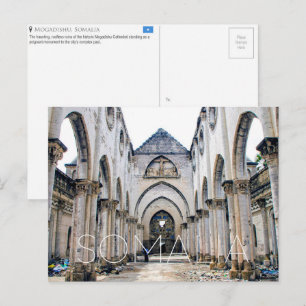 Kathedraal van Mogadishu, Somalië Reisansichtkaart Briefkaart