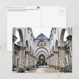 Kathedraal van Mogadishu, Somalië Reisansichtkaart Briefkaart