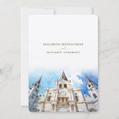 Kathedraal van New Orleans St. Louis Save the Date Kaart (Achterkant)