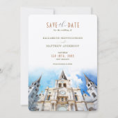 Kathedraal van New Orleans St. Louis Save the Date Kaart (Voorkant)