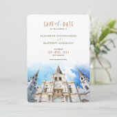 Kathedraal van New Orleans St. Louis Save the Date Kaart (Staand voorkant)
