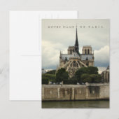 Kathedraal van Notre Dame de Paris Briefkaart (Voorkant / Achterkant)