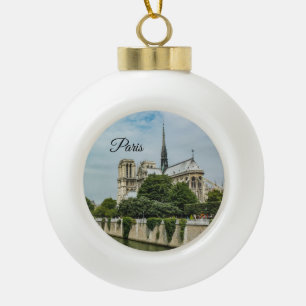 Kathedraal van Notre Dame in Parijs Keramische Bal Ornament