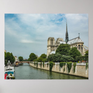 Kathedraal van Notre Dame in Parijs Poster
