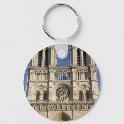 Kathedraal van Notre Dame in Parijs Sleutelhanger (Voorkant)