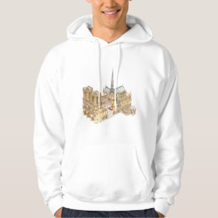 Kathedraal van Notre-Dame. Parijs Frankrijk Hoodie