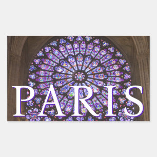 Kathedraal van Notre-Dame Parijs, Frankrijk Rechthoekige Sticker