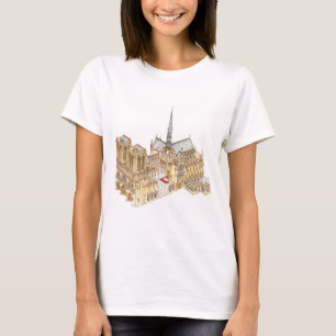 Kathedraal van Notre-Dame. Parijs Frankrijk T-shirt