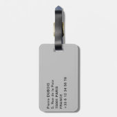 Kathedraal van Palma de Mallorca 's nachts - Spanj Bagagelabel (Achterkant verticaal)