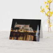 Kathedraal van Palma de Mallorca 's nachts - Spanj Kaart (Gele Bloem)