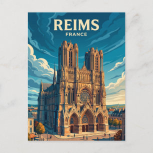 Kathedraal van Reims Frankrijk Briefkaart