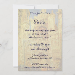 Kathedraal van Rouen, Zonsondergang door Claude Mo Kaart