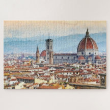 Kathedraal van Santa Maria del Fiore Waterverf Art