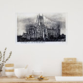 Kathedraal van St. John the Divine, NYC Poster (Keuken)