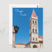 Kathedraal van St. Laurens toren inTrogir - Kroati Briefkaart (Voorkant / Achterkant)