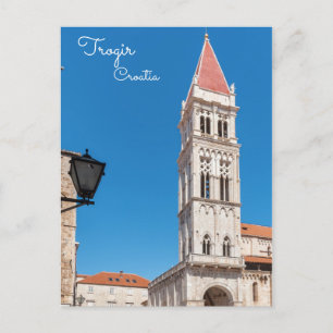 Kathedraal van St. Laurentius toren inTrogir - Kro Briefkaart