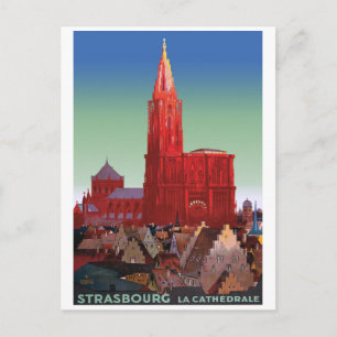 Kathedraal van Straatsburg, Frankrijk Briefkaart