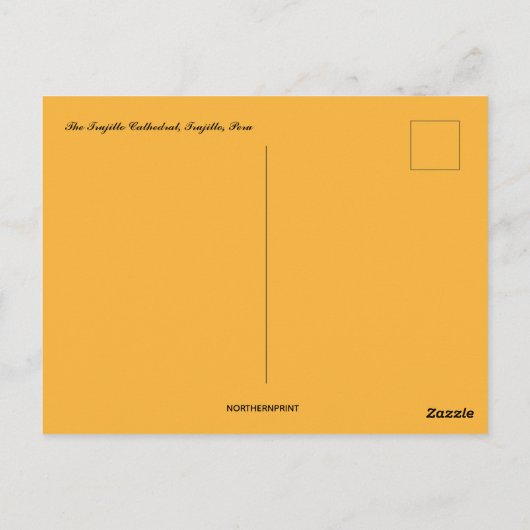 Kathedraal van Trujillo in Peru Briefkaart (Achterkant)