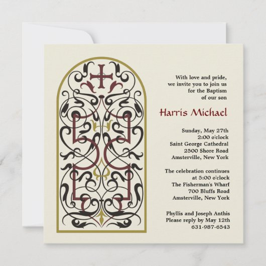 Kathedraal Venster Kaart (Voorkant)