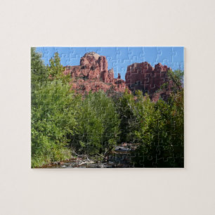 Kathedraalrots en stroom in Sedona Arizona Legpuzzel