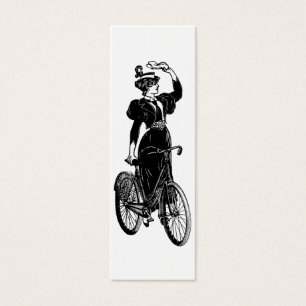 Katherine, een fietser mini visitekaartjes