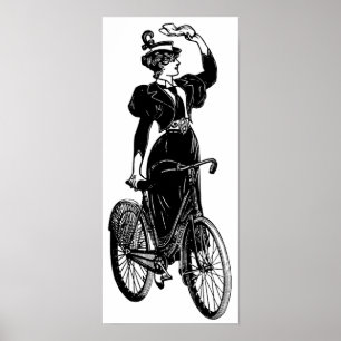 Katherine, een  fietser poster