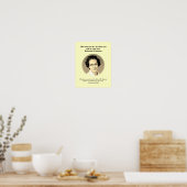 KATHERINE G JOHNSON Quote Custom Scripting BHM Poster (Keuken)