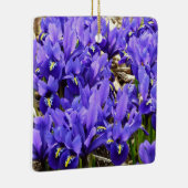 Katherine Hodgkin Irises Paarse Spring Floral Keramisch Ornament (Rechts)