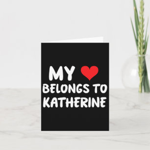 Katherine - Mijn hart behoort toe aan Katherine - Kaart