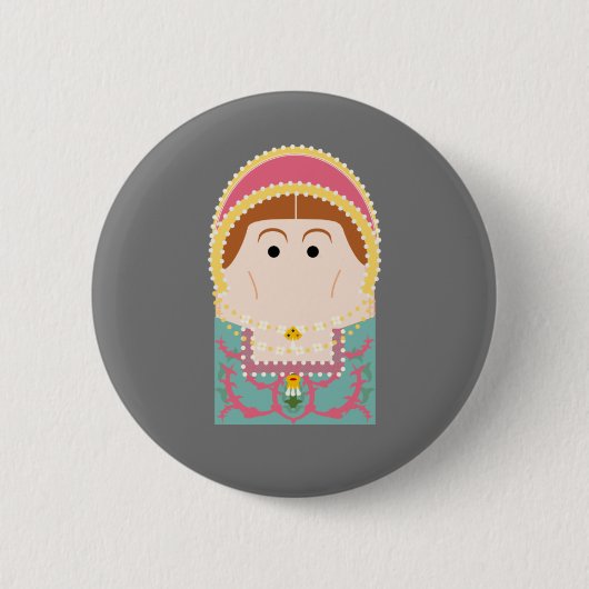 Katherine Parr Ronde Button 5,7 Cm (Voorkant)