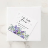 Katherine Specialized Paars Succulent Wedding Bedankjes Labels (In situ)