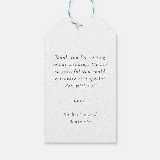 Katherine Specialized Paars Succulent Wedding Fa Cadeaulabel (Achterkant)