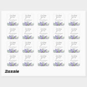 Katherine Succulent Wedding Favor Vierkante Sticker (Vel)