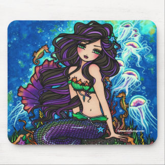 "Kathleen" Mermaid en Jellyfish Mousepad Muismat