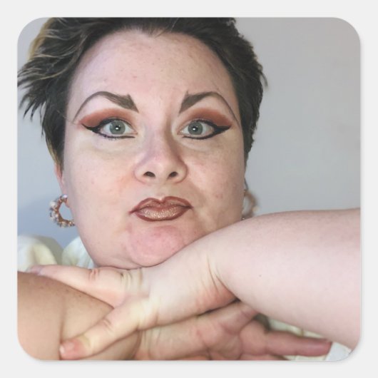 Kathleen Roberts Square Stickers (Voorkant)