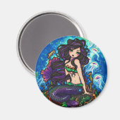 "Kathleen" Zeemeermin en Kwallen Magnet Magneet (Voorkant / Achterkant)