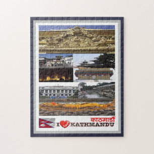 Kathmandu - I Love - Nepal Legpuzzel