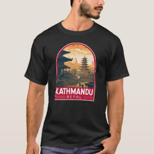 Kathmandu Nepal Travel Art Vintage T-shirt