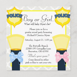 Kathodepolitie Badge Damask Gender onthulling Kaart