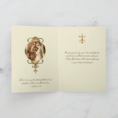 Katholiek Bruiloft Jubileum Verloving Kaart (Binnen)