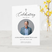 Katholiek Christelijk Herdenkingsfotodienst Progra Kaart (Gele Bloem)