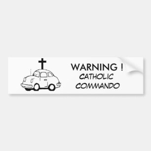 ! katholiek commando bumpersticker