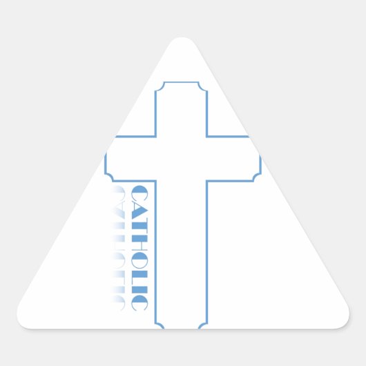 katholiek driehoek sticker (Voorkant)