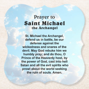 Katholiek Gebed voor Bescherming en Moed Kartonnen Onderzetters