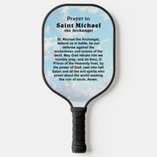 Katholiek Gebed voor Bescherming en Moed Pickleball Paddle