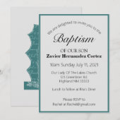 Katholiek Gezegend Moeder Doop Kaart (Voorkant / Achterkant)