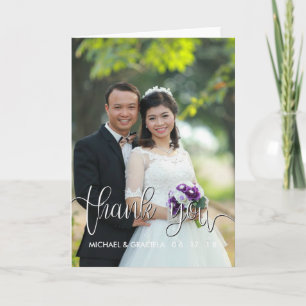 Katholiek huwelijksgebed dank u Mary Overlay Bedankkaart