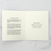 Katholiek Huwelijksgebed Gefeliciteerd Kaart (Binnen)