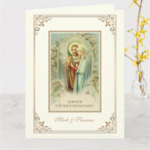 Katholiek Huwelijksgebed Gefeliciteerd Kaart (Gele Bloem)